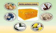 Plastic Poultry Chicken Transport Coop Crate Cage 170599 - Photo 2