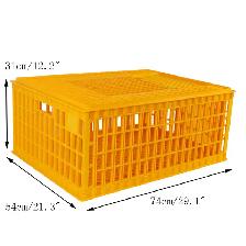 Plastic Poultry Chicken Transport Coop Crate Cage 170599 - Photo 8