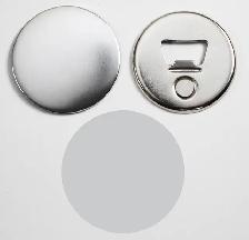 !Bottle Opener w/Magnet Nickle Button 100Sets/Pack 015550
