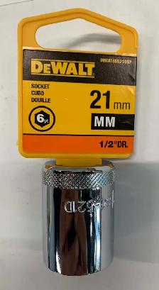 DeWALT DWMT73951OSP 21mm Black Deep Impact Socket, 1/2' Drive, 7