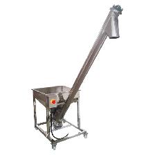 Screw Feeding Vibrating Hopper 4.5' Inclined Conveyor 188102