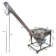 Screw Feeding Vibrating Hopper 4.5' Inclined Conveyor 188102 - Photo 2
