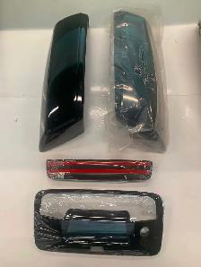 Chevy Silverado GMC Sierra 1500 2500HD 2014-2018 GLOSSY BLACK 4D