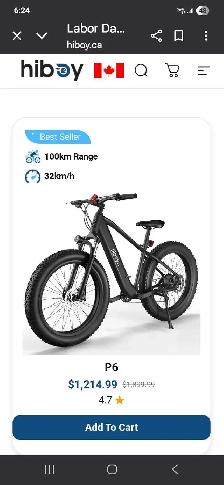 p6 hiboy electric bike