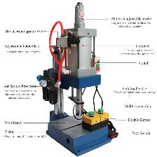 GLT-100 1763LB Pressure Pneumatic Punch Machine 110V 230039 - Photo 2