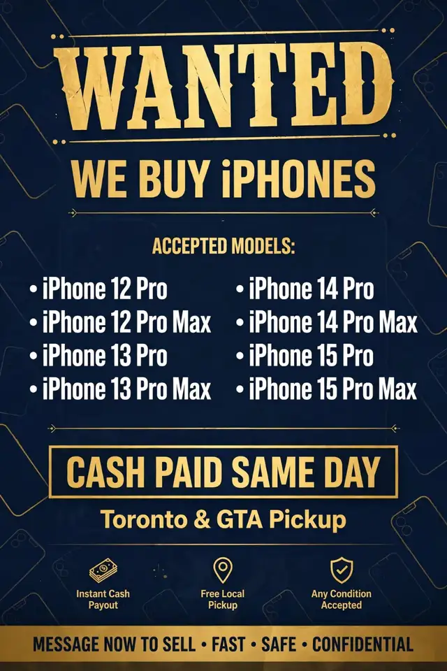 WANTED: iPhone 12/13/14/15 Pro & Pro Max - Cash Paid Same Day