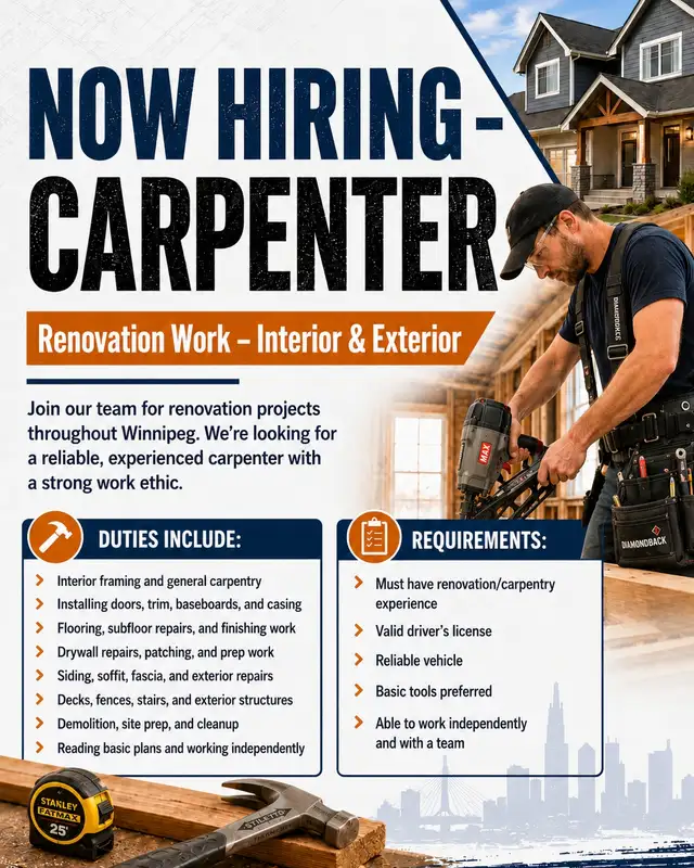 Experienced Carpenter
