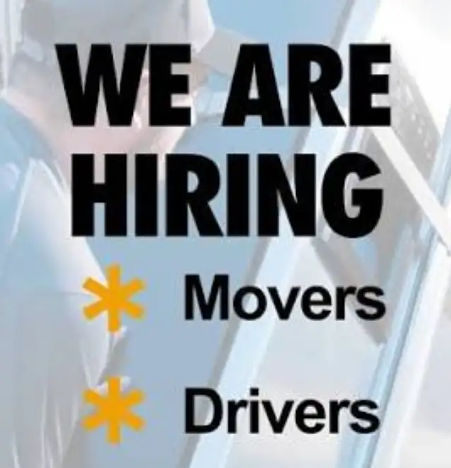 Now Hiring: Movers & Drivers (Part-Time)