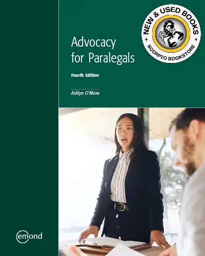 Advocacy for Paralegals 4th Edition Ashlyn O'Mara 9781774628447