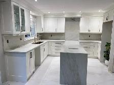Quartz Kitchen Countertops – Islands & Waterfalls | Free Quotes - Photo 2