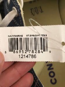 2 pairs of converse chuck taylor shoes. Navy & black. $50 each - Photo 4