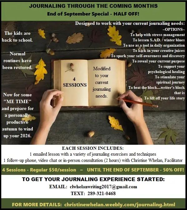 Journaling Through the Coming Months - 50% off - LAST DAY!