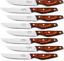 JXWING 8-Piece German High Carbon Stainless Steel Steak Knife