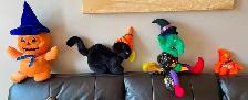 Halloween Stuffed Character/ Plush Decoration – Witch, Pumpkin,