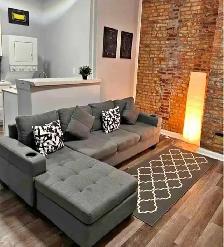 Beautiful Plush Corner 4 Seater Sofa With Free Home Delivery