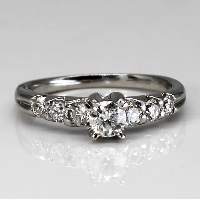 14k  7-stone diamond engagement ring