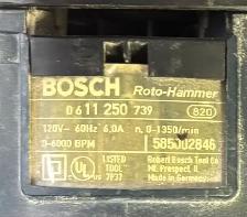 Bosch Rotary Hammerdrill w Case - Photo 3