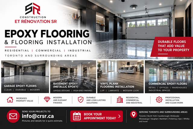 PROFESSIONAL EPOXY FLOORING & PLANK FLOORING INSTALLATION