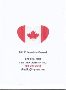 Delivery Owner/Ops $4/pce (40-80/run)204-793-2039