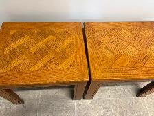 2 wooden end tables - Photo 2