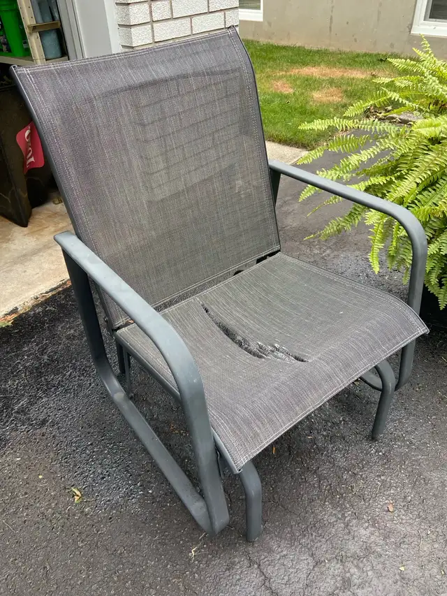 Outdoor Patio Glider Chair Repair Person