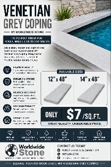 Venetian Grey Coping- End of Season Sale