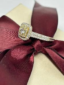 14K Two-Tone Diamond Double-Halo Ring - Photo 7