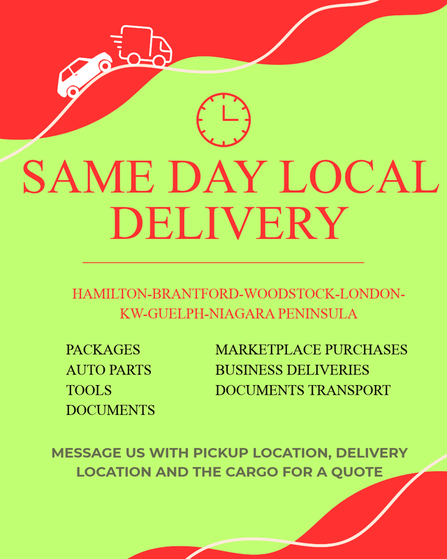 TRUSTED RELIABLE LOCAL COURIER STARTING $30