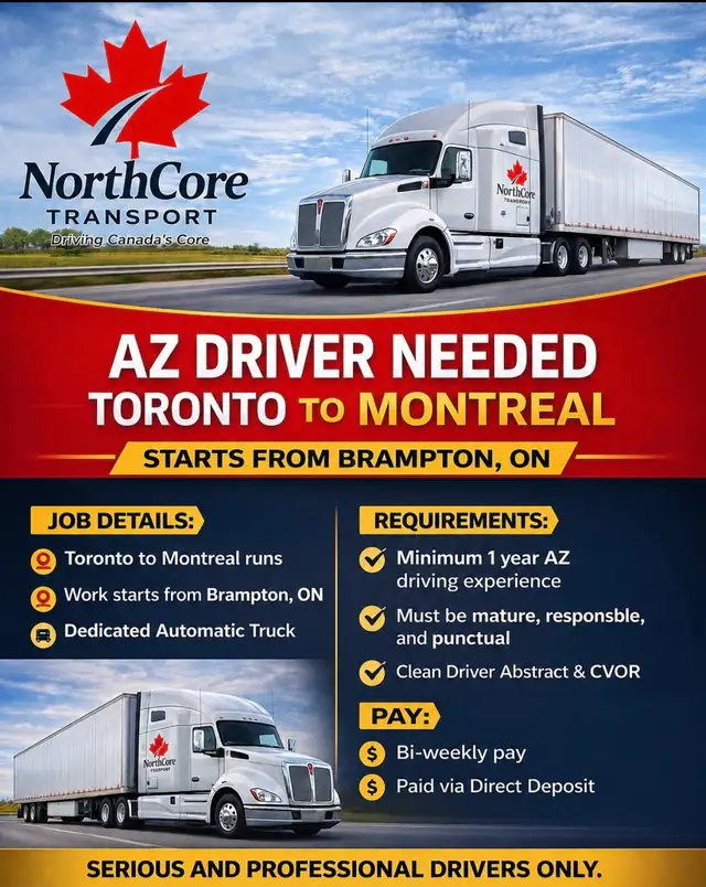 NorthCore Transport AZ Driver
