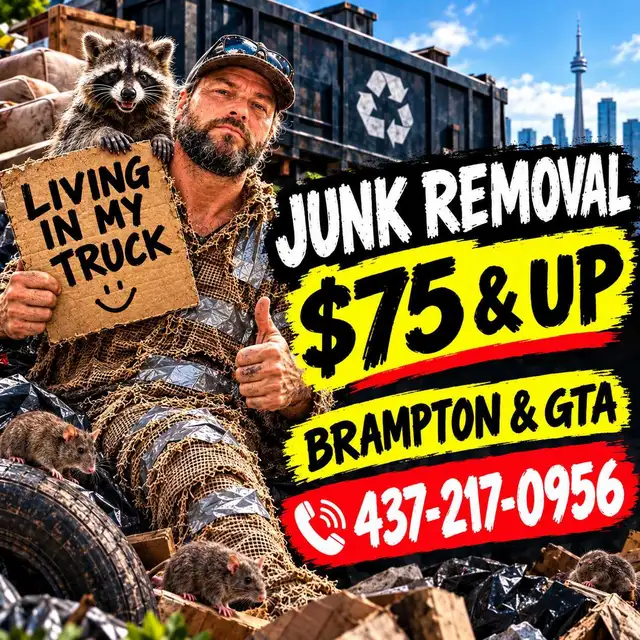 $75 & up_ JUNK REMOVAL all GTA = 437-217-0956