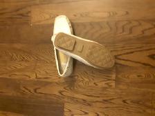 Brand New Women leather flat white shoes Size 9 - Photo 4