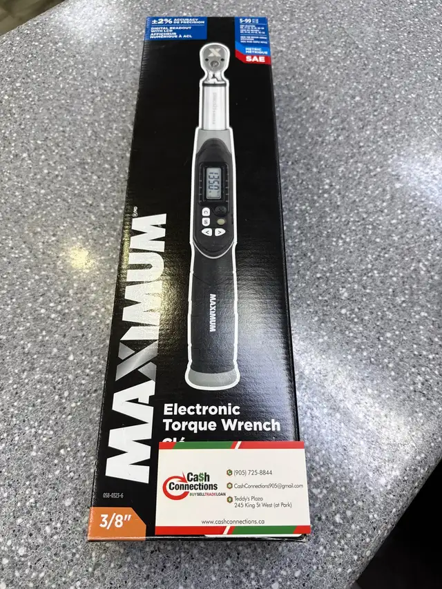 MAXIMUM Electronic Torque 058-03236 3/8" digital torque wrench