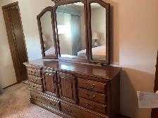 dresser with mirror