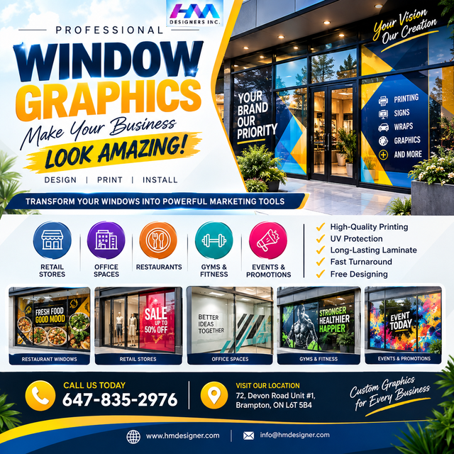 Professional Window Graphics | Storefront Window Decals & Vinyl
