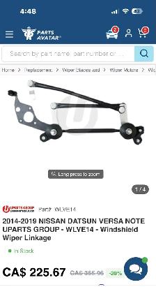 2014-2019 versa wiper linkage