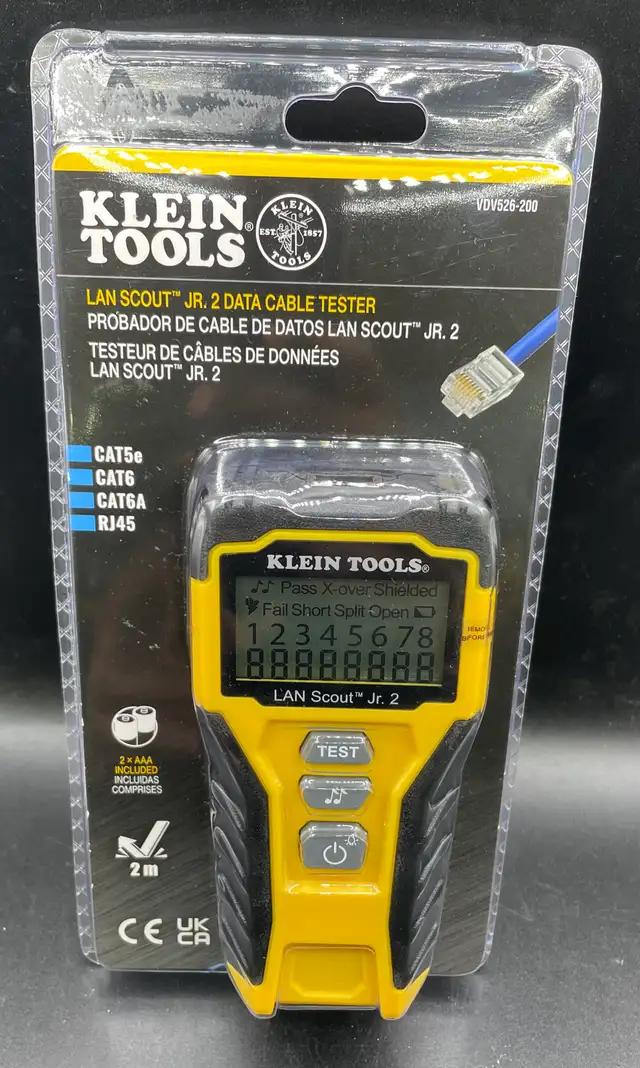 KLEIN TOOLS LAN SCOUT JR. 2 DATA CABLE TESTER VDV526-200