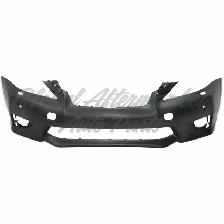Lexus Ct200h 2011-2013 Bumper Front Primed W/Sensor W/Washer - Photo 2