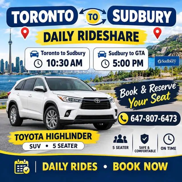 Toronto to sudbury