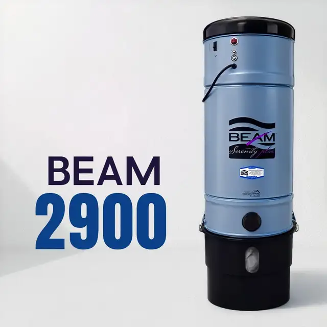 PRE-OWNED - 240 V - BEAM 2900 CENTRAL VACUUM UNIT WITH NEW MOTOR