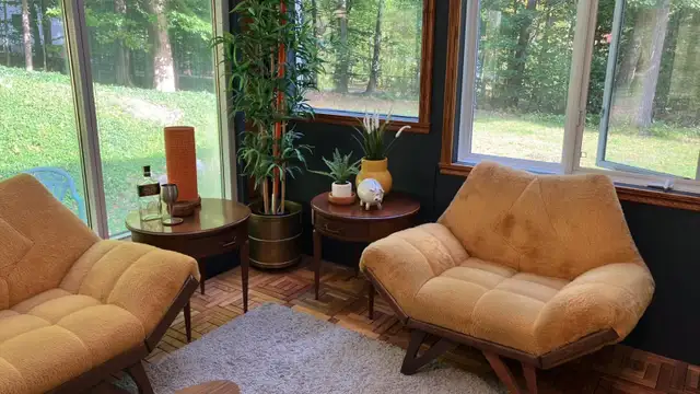 Mid century. Tables de chevet / accent tables d'appoint. Lamp te