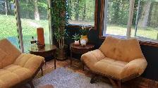 Mid century. Tables de chevet / accent tables d'appoint. Lamp te