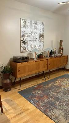 Mid century modern. Vintage. 2 lampes IKEA KVINTOL / Buffet TEAK - Photo 8