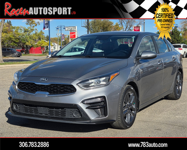 CERTIFIED 2021 KIA FORTE EX PREMIUM ONLY 72K -REM START -YORKTON