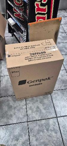 Genpak Hot Drink Paper Cups with FREE Lids