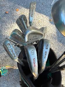 Golf bag and clubs - Photo 6