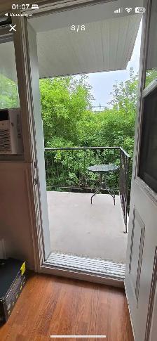 Spacious furnished studio close to orange line