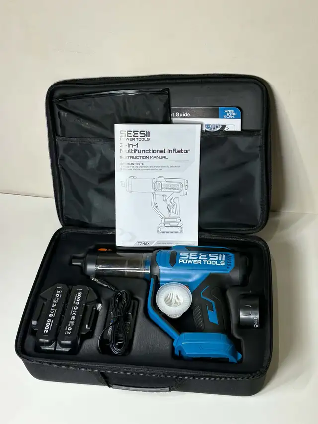 SEESII T7 MAX 3-in-1 Tire Inflator & Car Vacuum