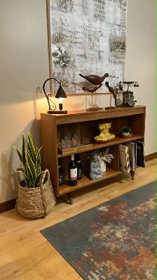 Mid century. TEAK TECK. Buffet, bibliothèque disques vinyles, si