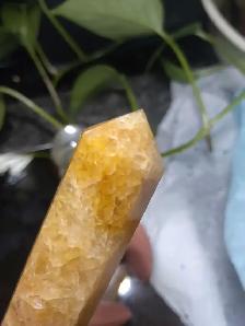 HONEYBEE OCTAGONAL POINT YELLOW AVENTURINE WAND - Photo 5
