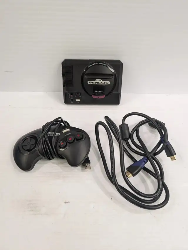 (B4310) SEGA Genesis Mini MK-16000 Console Bundle w/ Controll...